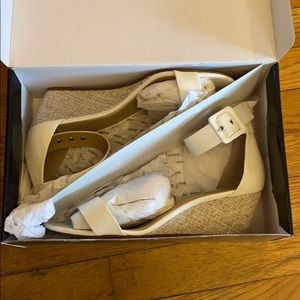 Alfani Kyra white wedges